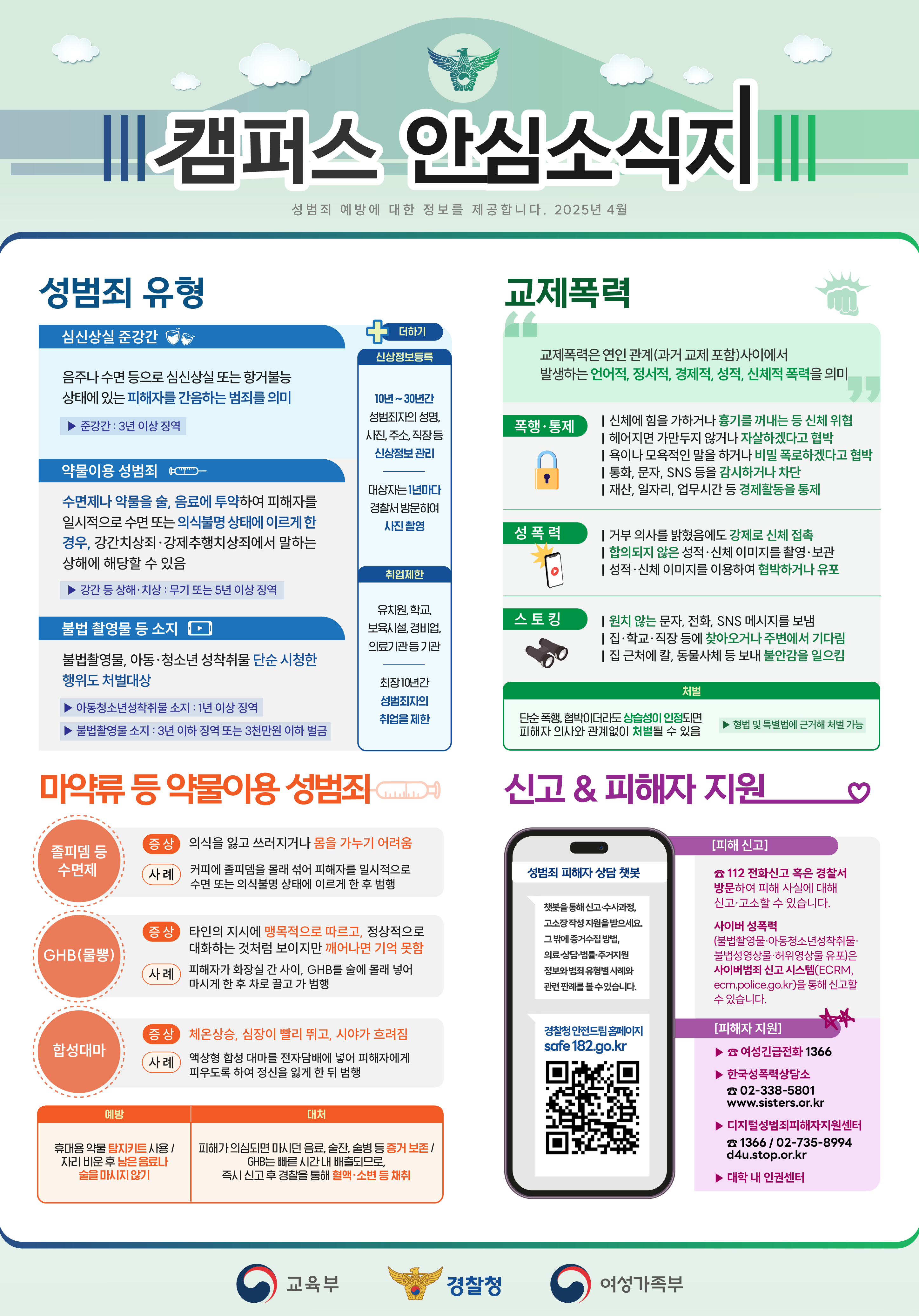 2025년 경찰청 캠퍼스 안심 소식지