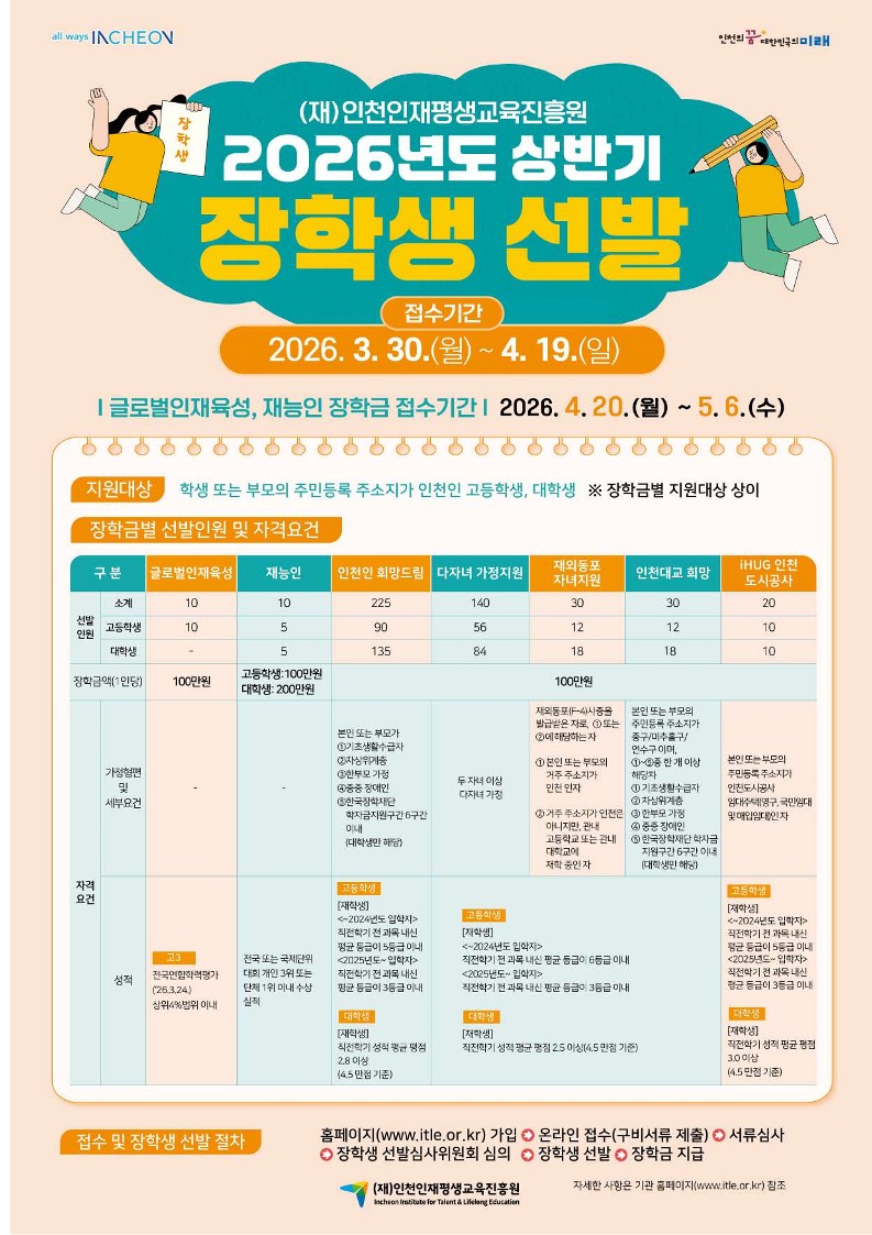 2026년 상반 기 장학금 공고_1