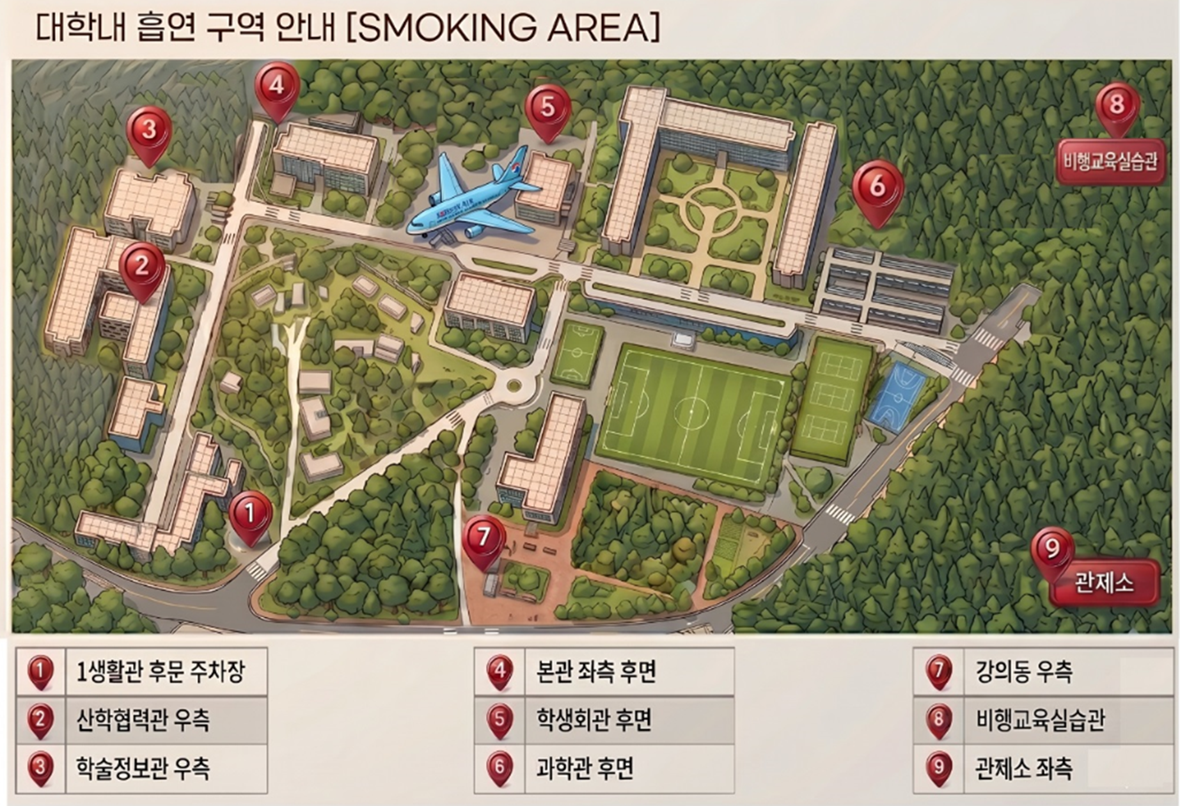 우리대학 흡연구역 지도